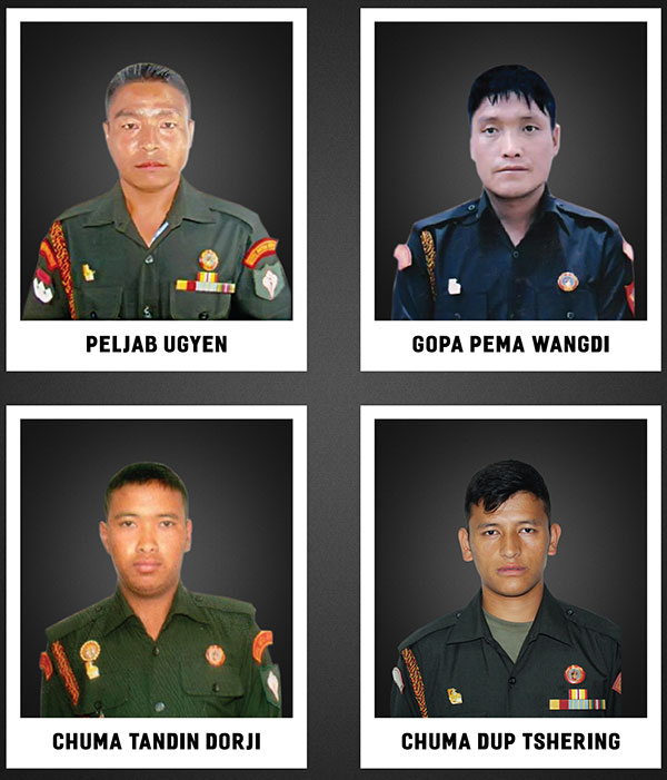 deceased soldiers have been posthumously awarded the Drakpoi Khorlo medal
