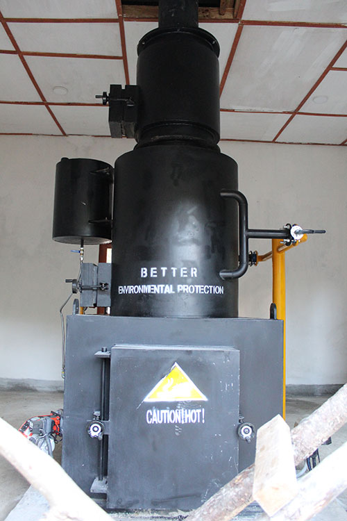 The incinerator at Memelakha