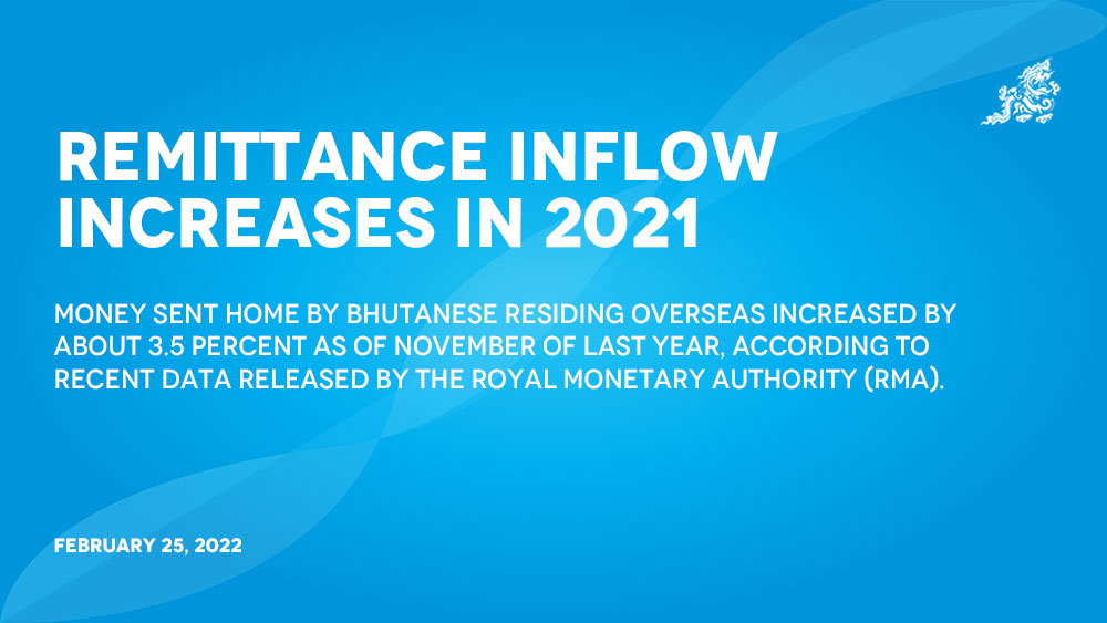 Remittance Inflow Increases In 2021 | Kuensel Online